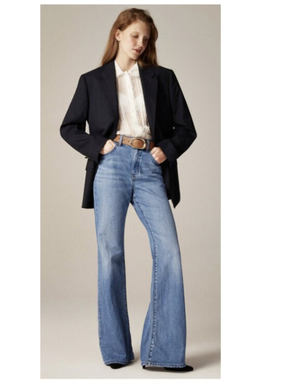 J. Crew High-Rise Semi Stretch Flare Jeans, size 32